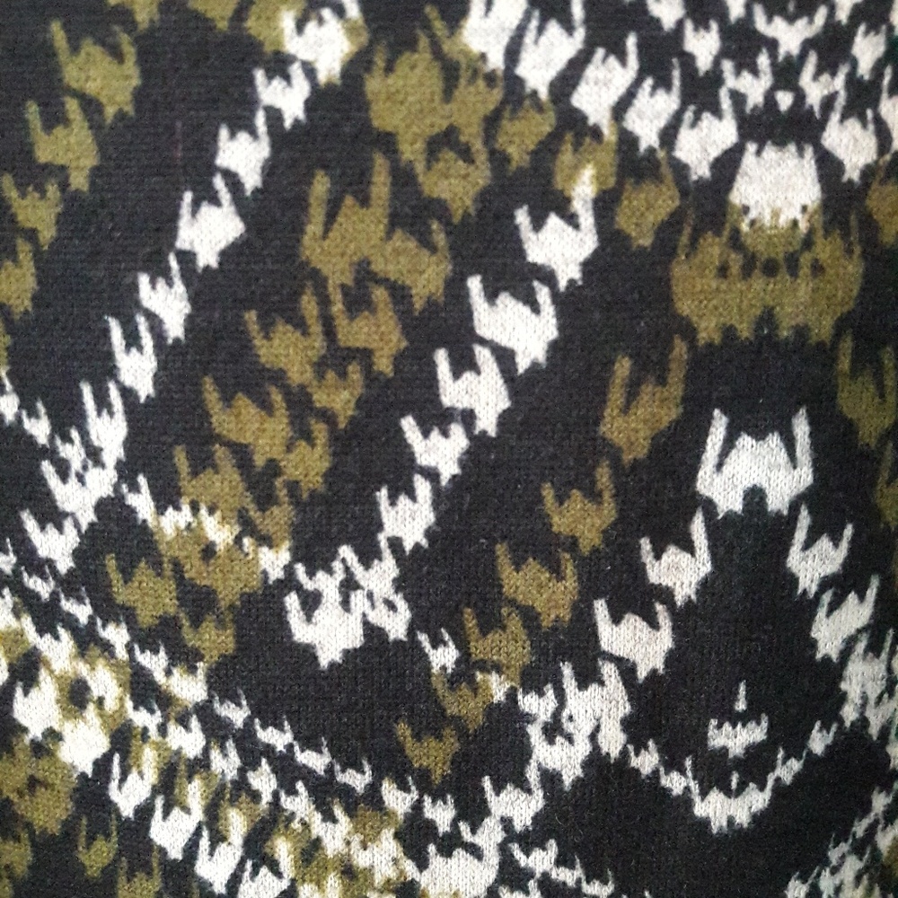 Houndstooth print dress